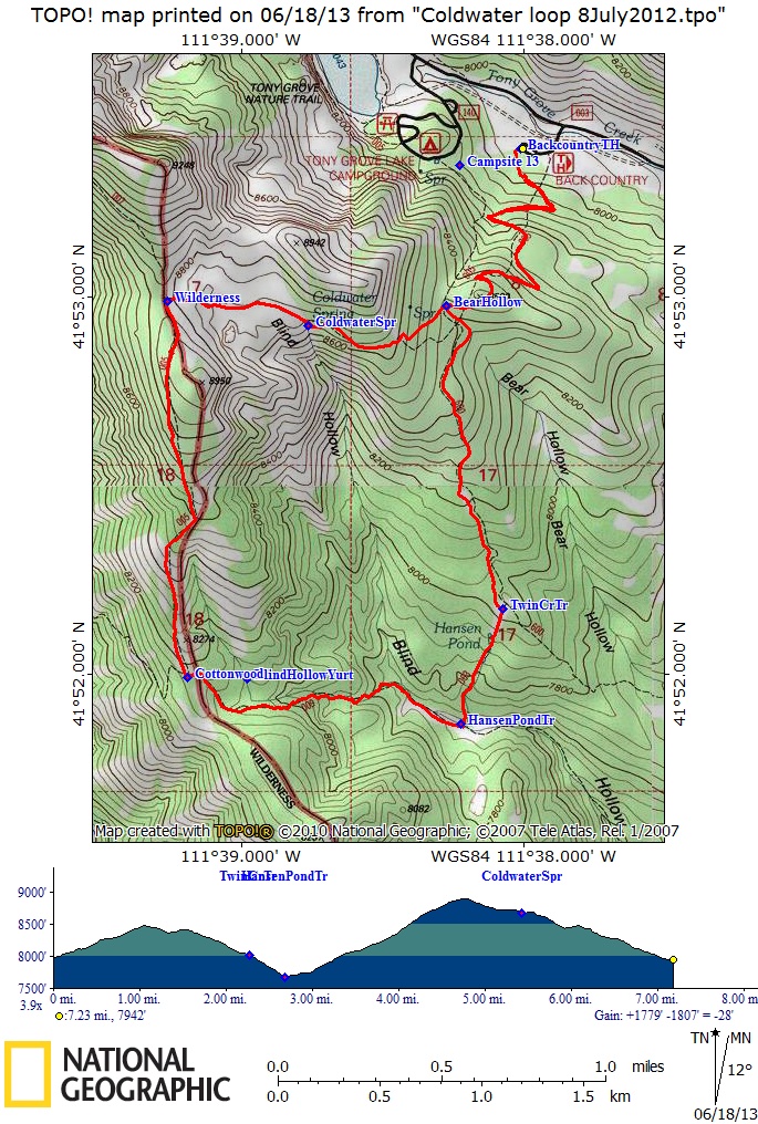 Card East map
