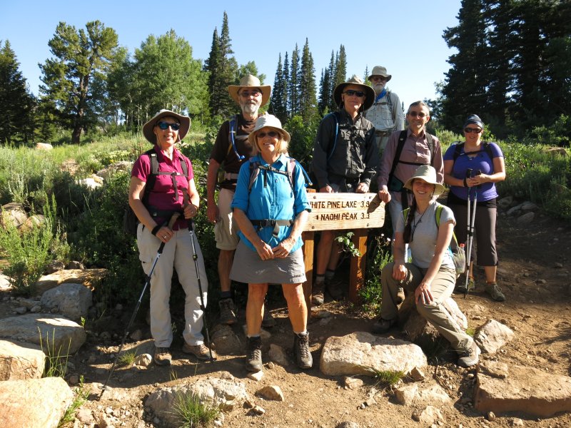 Nine
              hikers